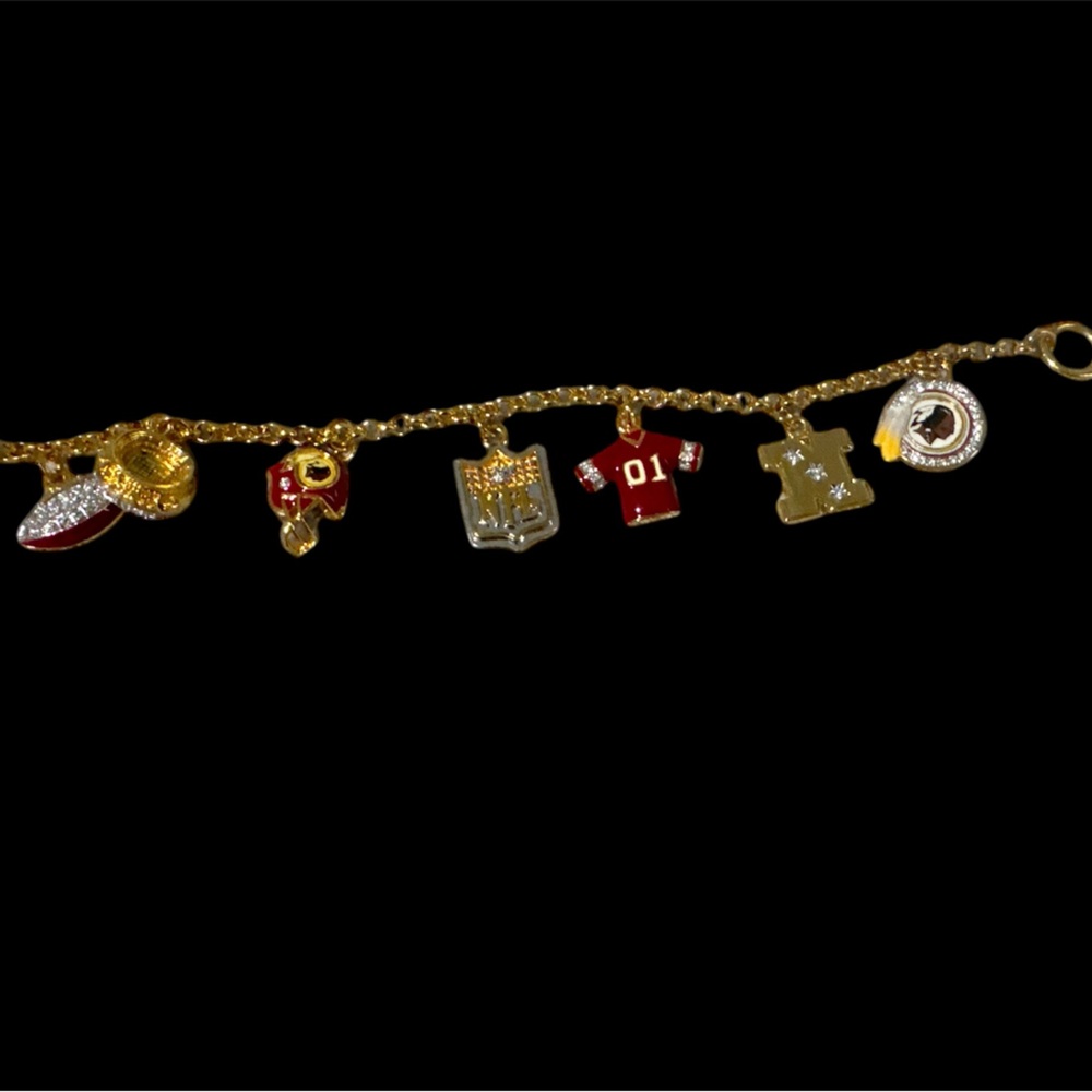 DANBURY MINT REDSKINS NFL BRACELET